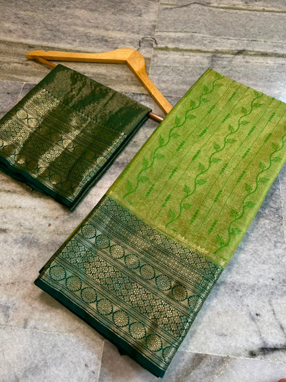 Banarasi trendy rao mango soft silk  sarees