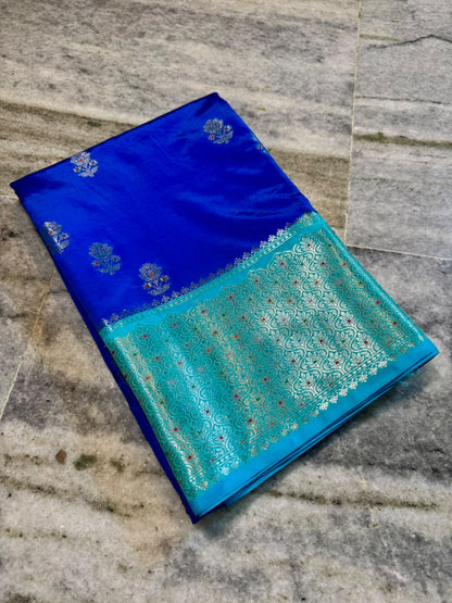 Banarasi katan zari soft fab budget sarees