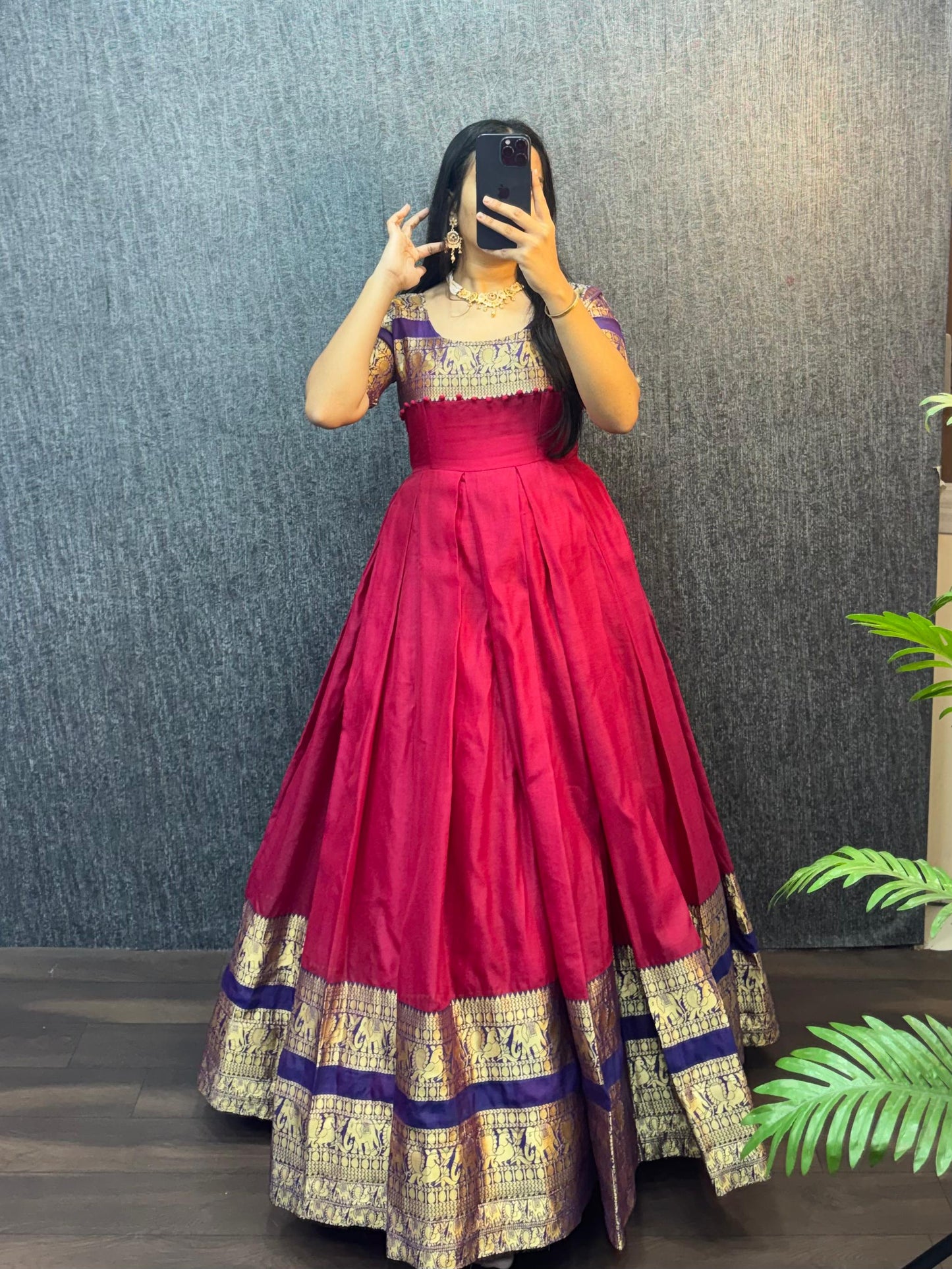 Narayana Silk Butterfly Desginer Classic Gowns