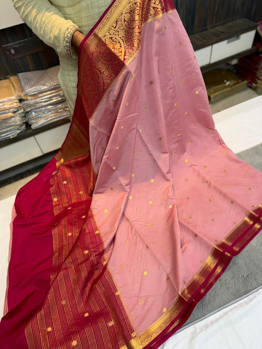 Vintage Dupion soft silk weaving sarees