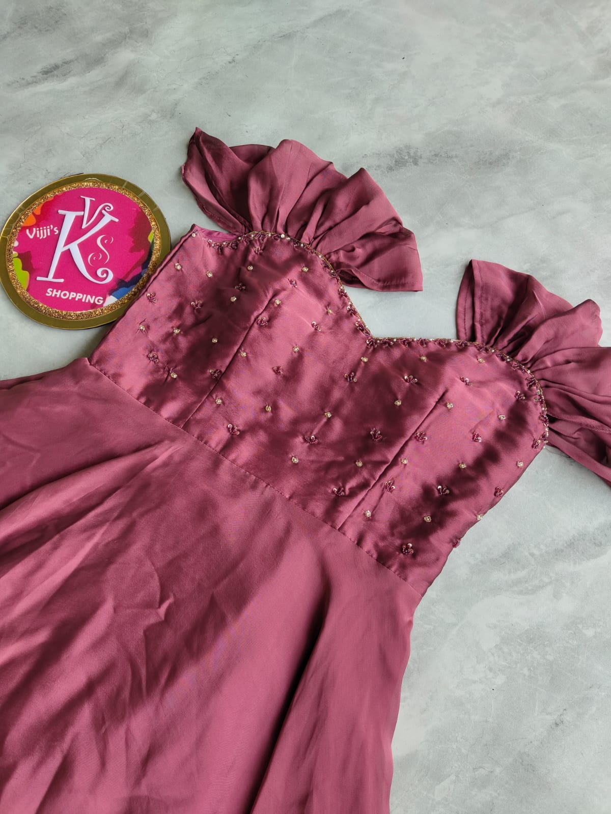 Soft rangoli silk gowns