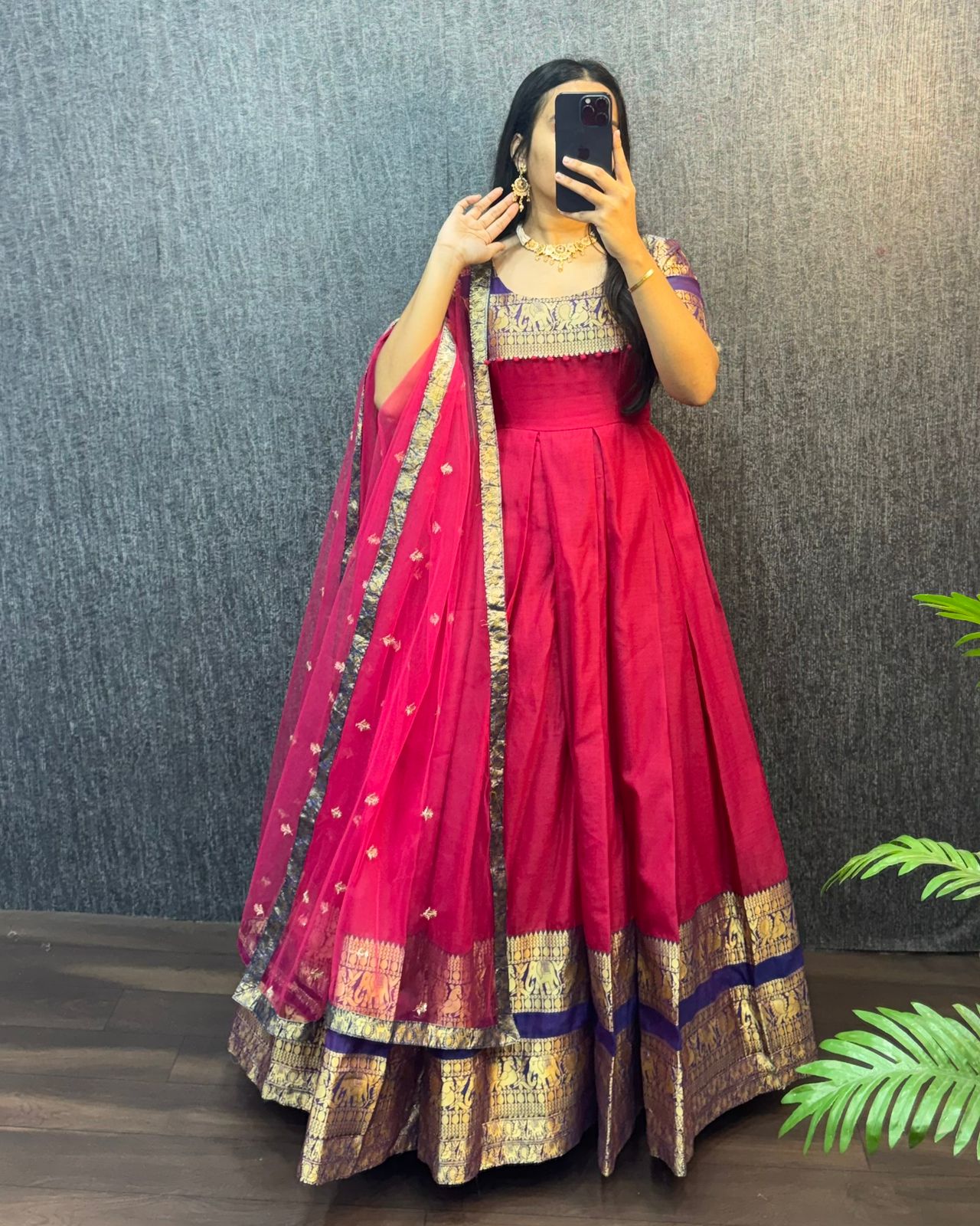 Narayana Silk Butterfly Desginer Classic Gowns