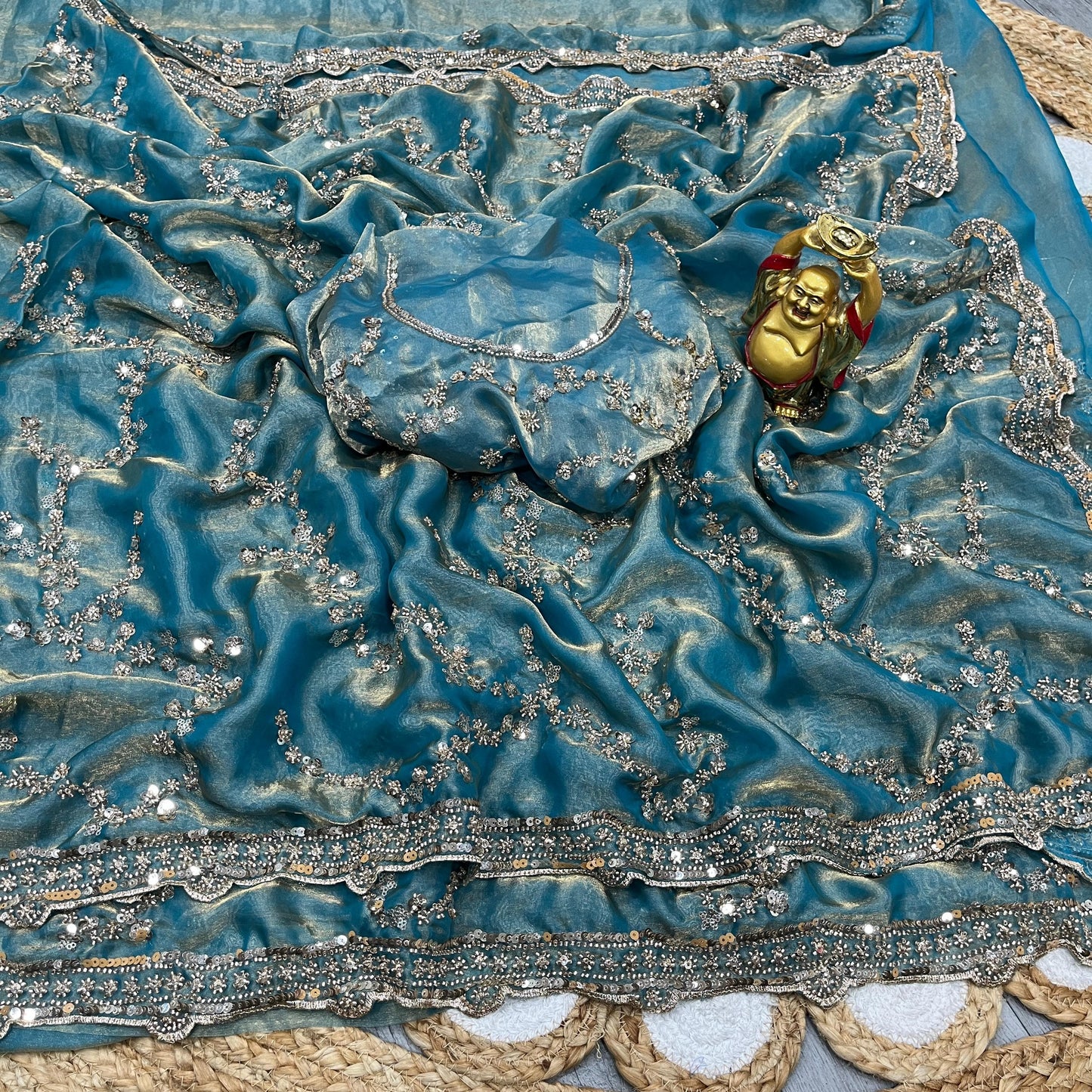 Luxe Grand look good beeds work saree