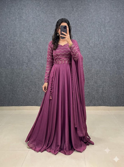 Rangoli silk cafe gowns