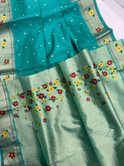 Tussar silk  Paithani Classic sarees