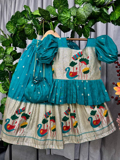 Cute South Indian style  Paithani sets ✨