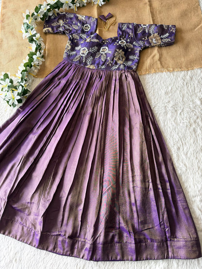Party wear Maggam work gown