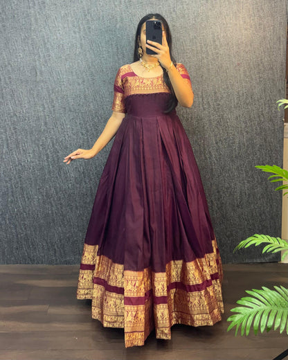 Narayana Silk Butterfly Desginer Classic Gowns