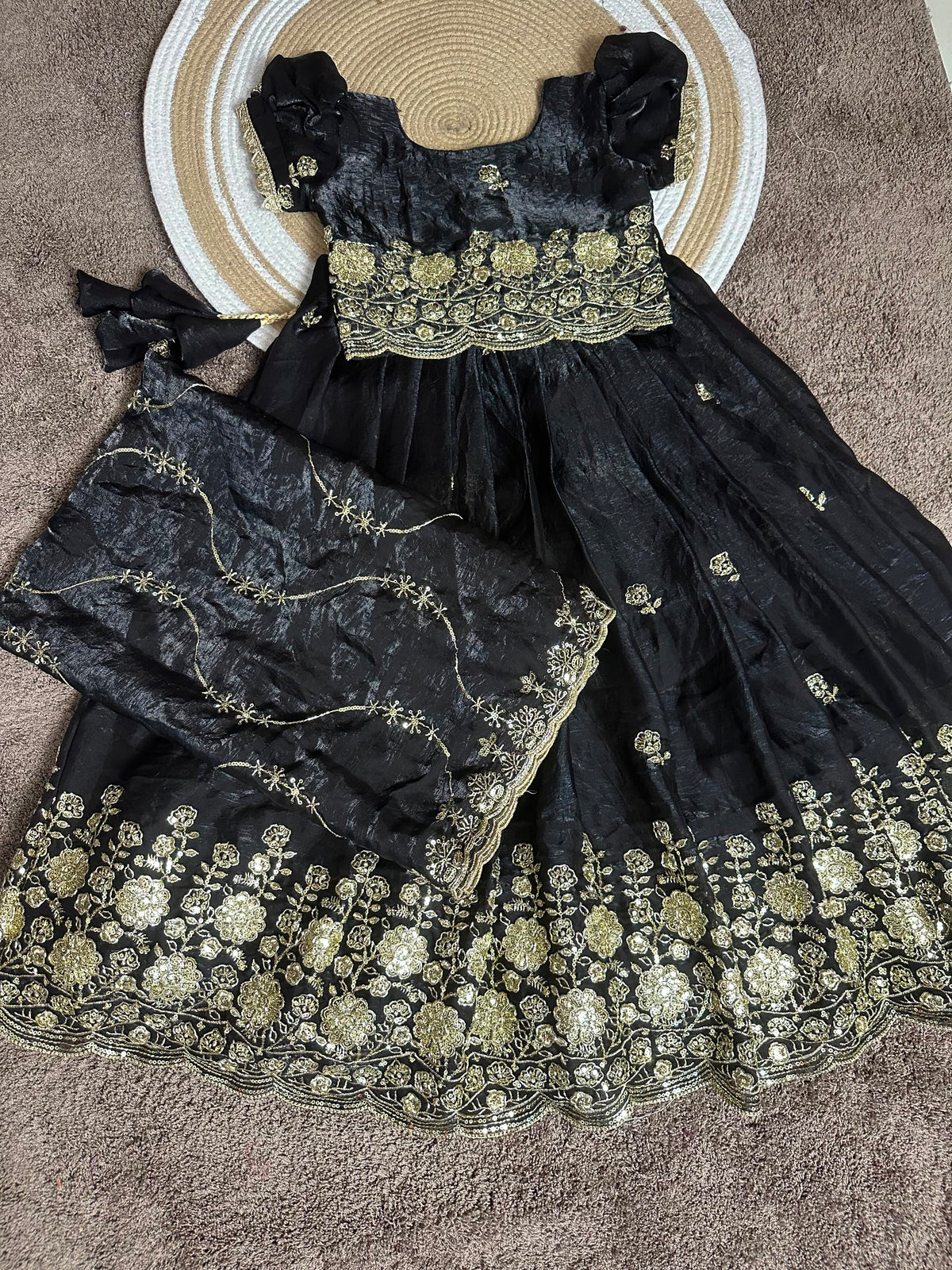 Mom and daughter cafe cute Designer lehenga sets