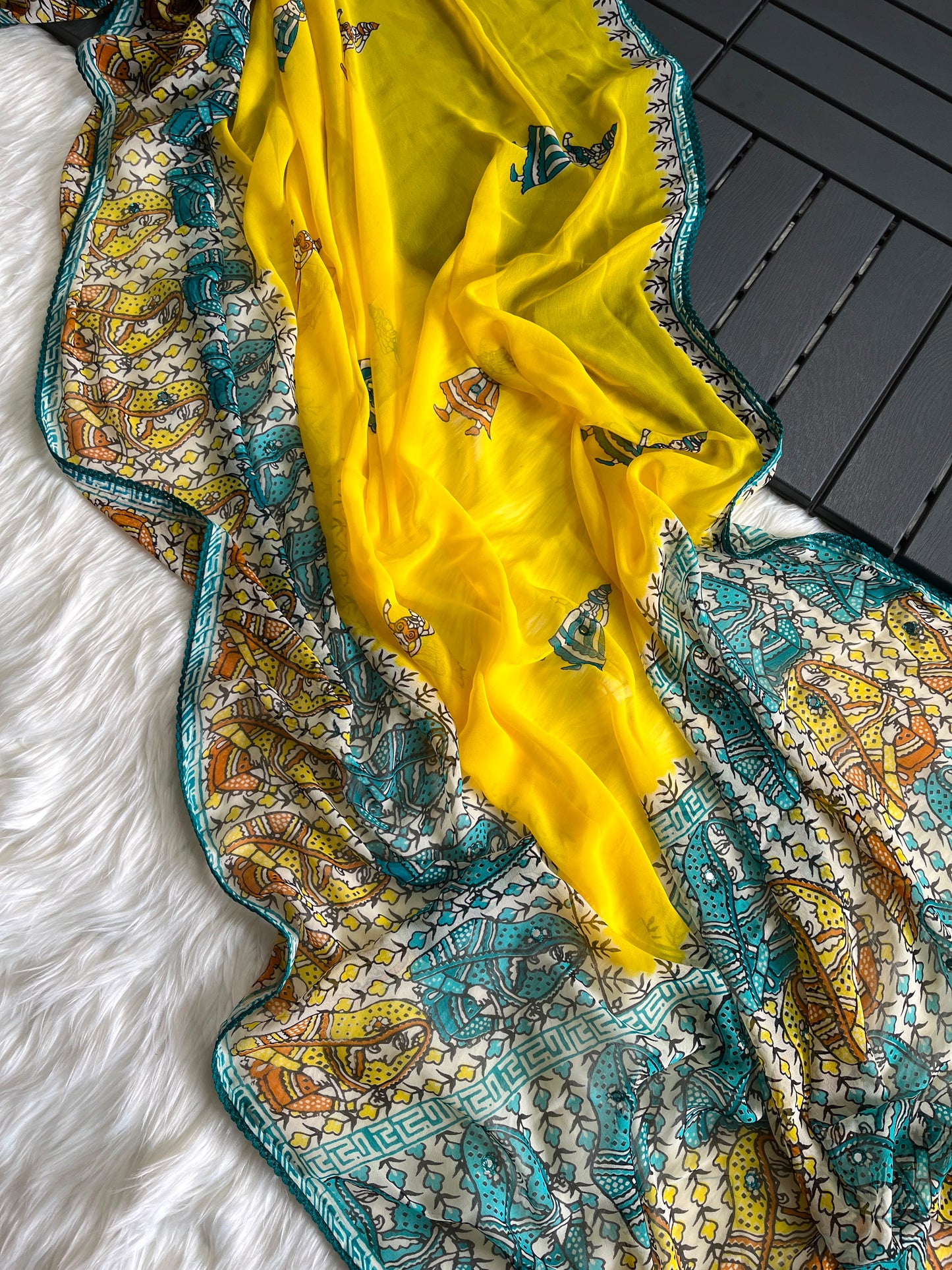 Budget georgette printed sarees