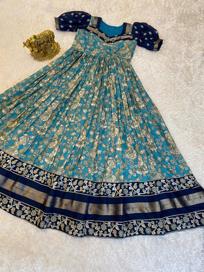 Mul cotton Kalakmari Gowns classic Insta