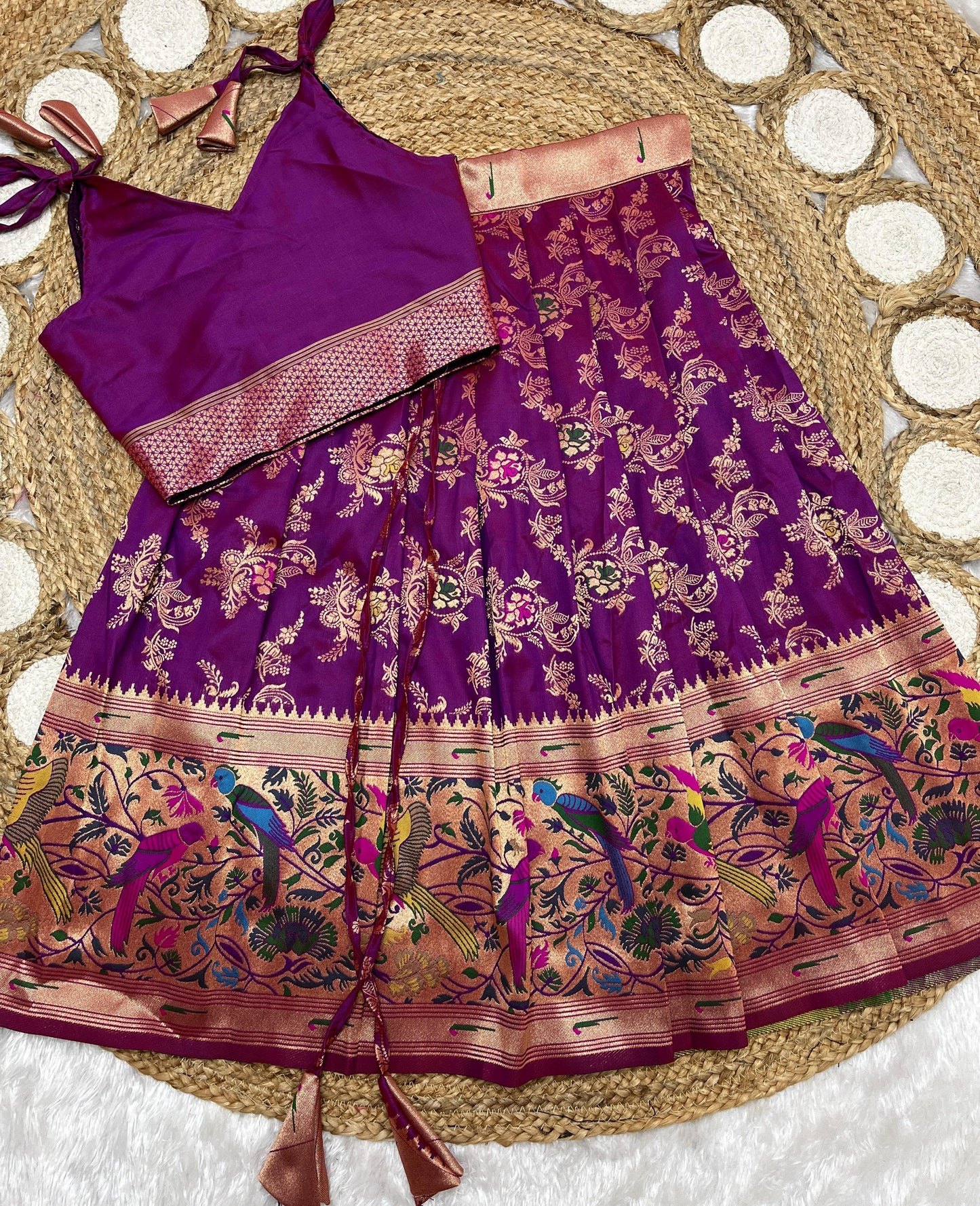 Kids paithani Lehenga sets