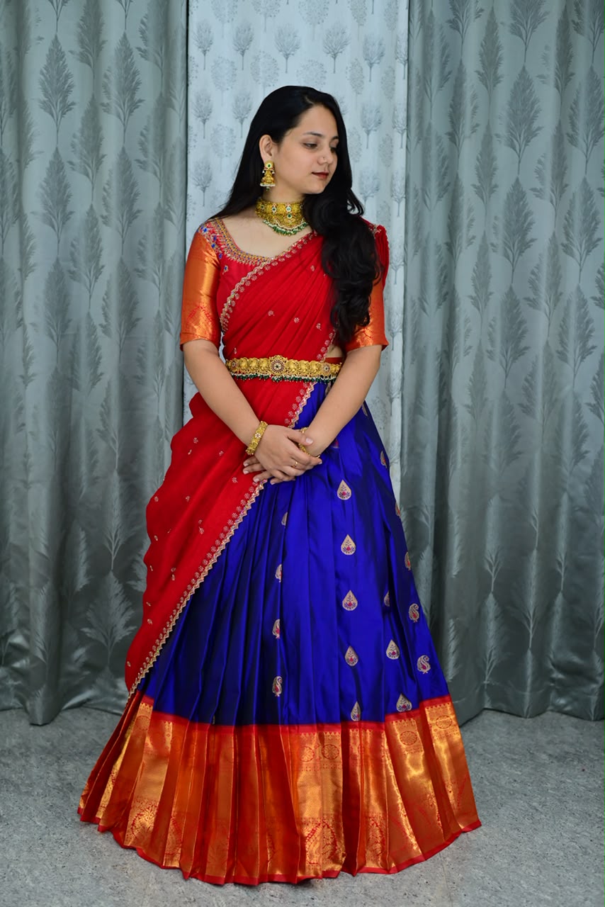 ROYAL SEMI GADWAL COLLECTION  MAGGAM SETS