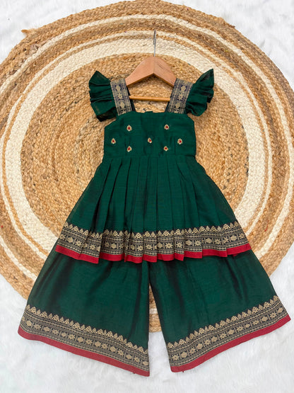 Kids narayanpet sharara cute sets