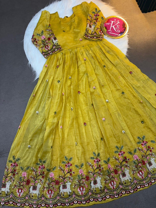 Pichwai embroidery classic gowns