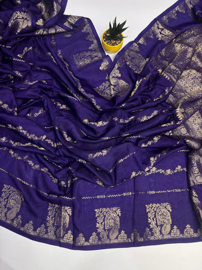Khadi budget Russian butti sarees