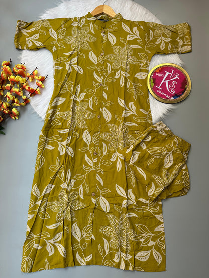 Summer special floral co-ord kurti sets