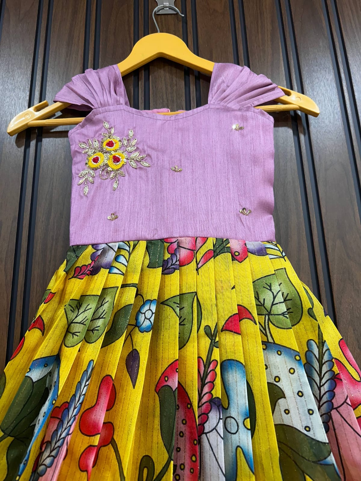 Kids Kalamkari fusion gowns