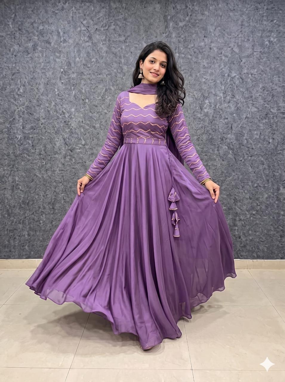 Rangoli silk cafe gowns