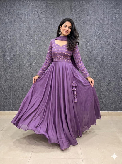 Rangoli silk cafe gowns
