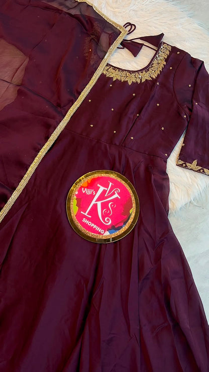 Rangoli silk festival traditional Gowns