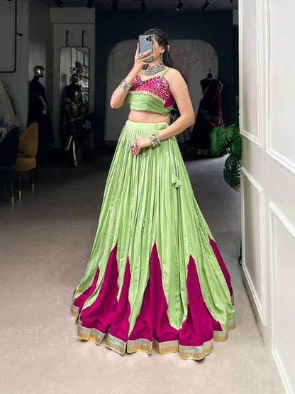 Dancing special pure rayon Lehenga
