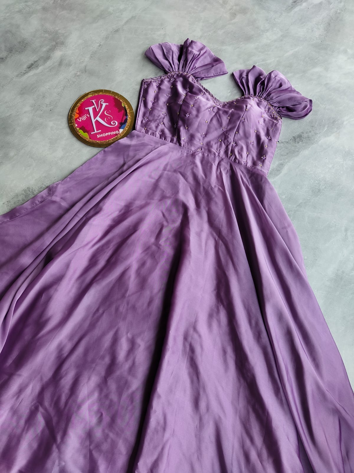 Soft rangoli silk gowns