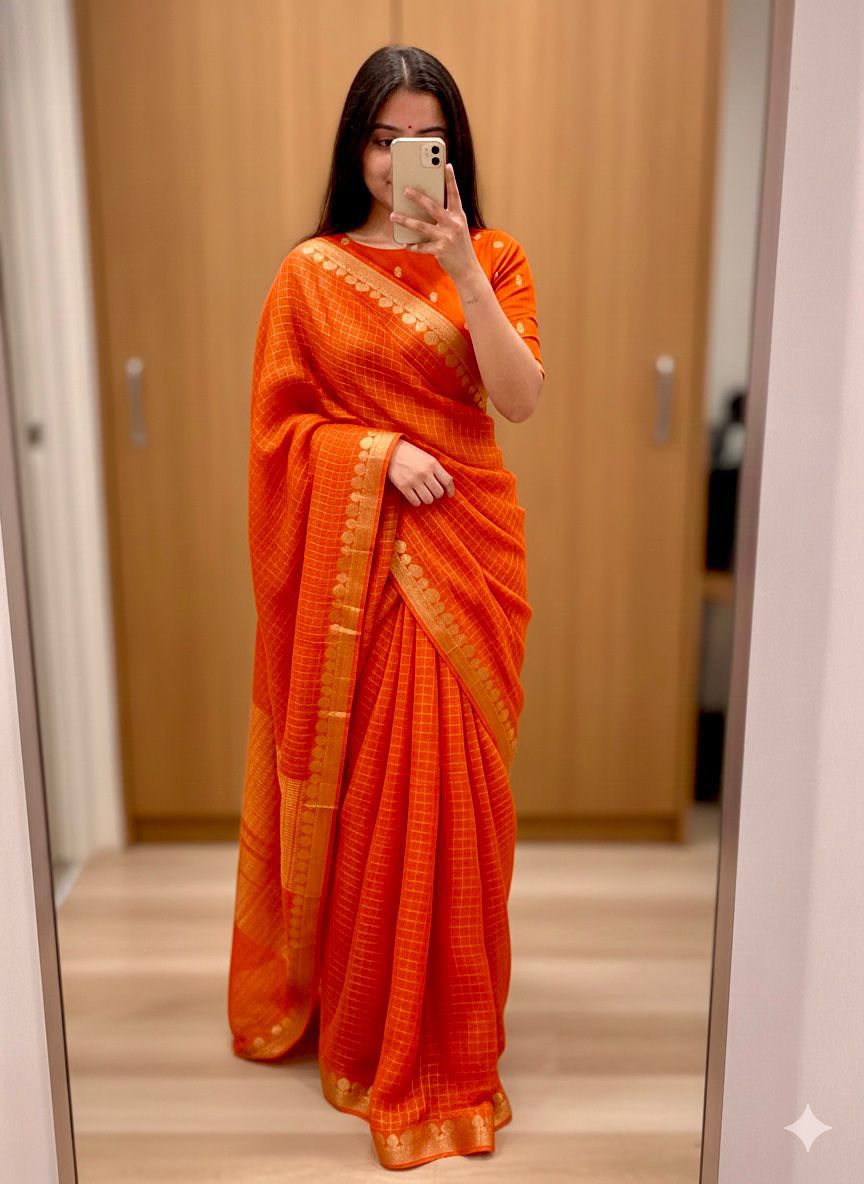 Viscose Georgette Budget Sarees