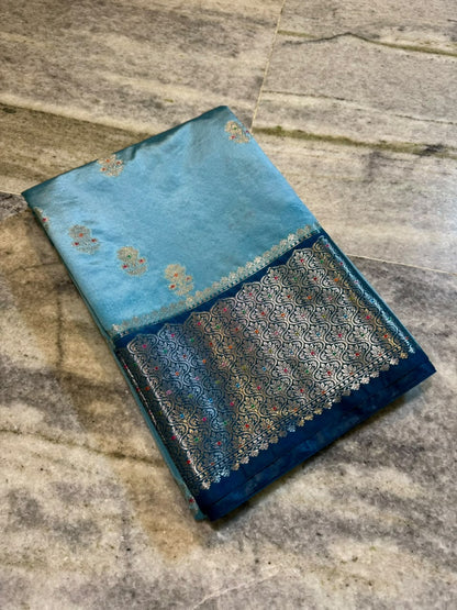 Banarasi katan zari soft fab budget sarees