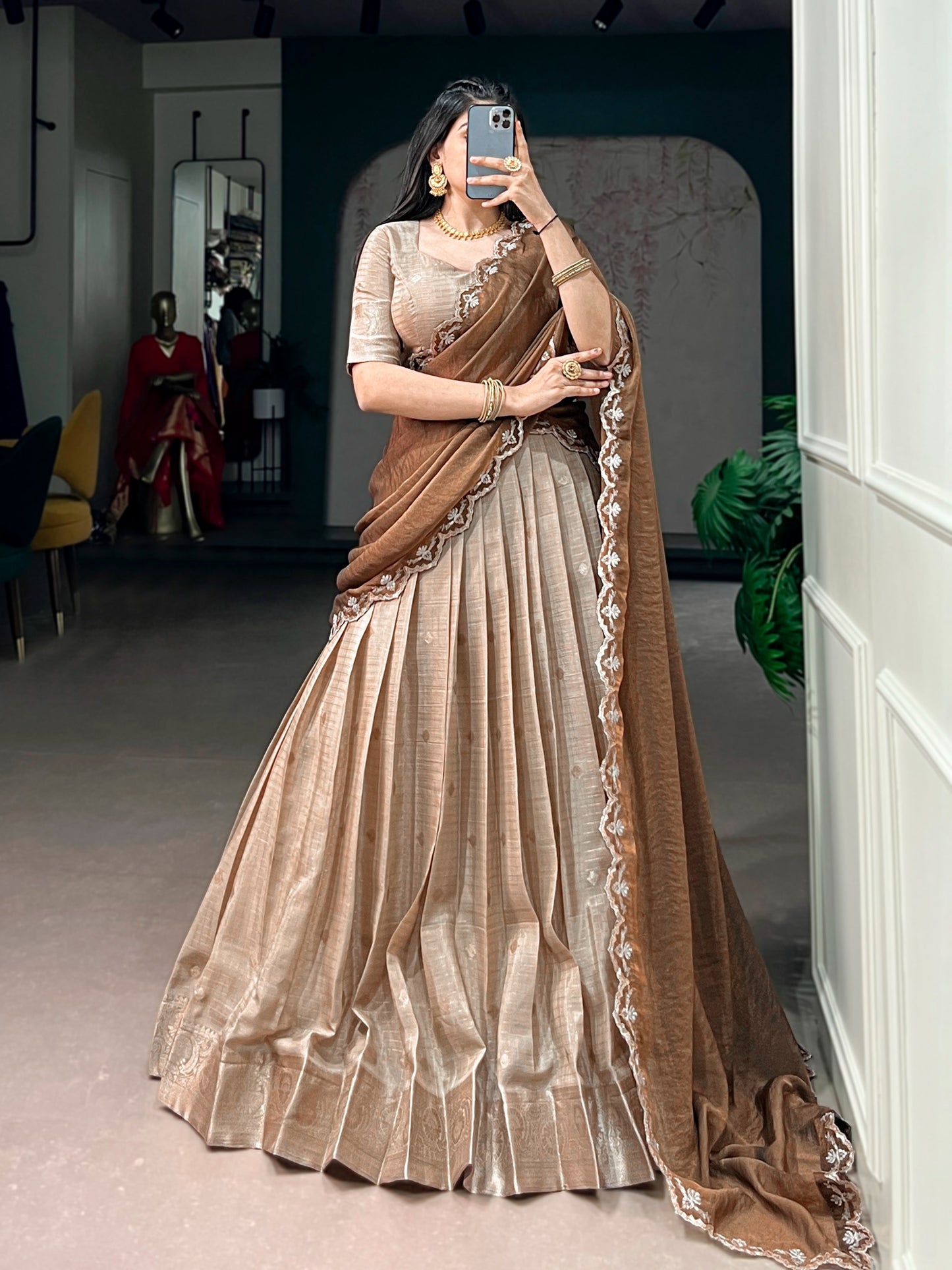 Chinon checks tradition lehenga sets