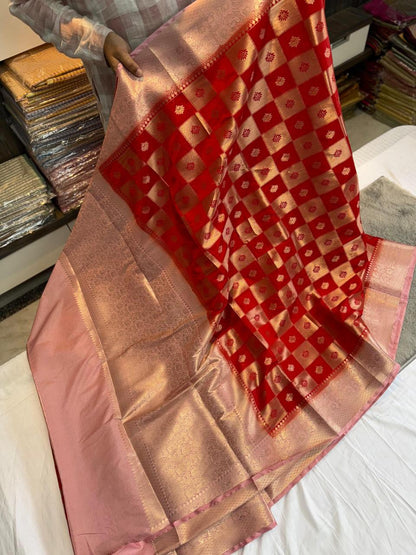 Dupion Pure vintage vibe pattu saree