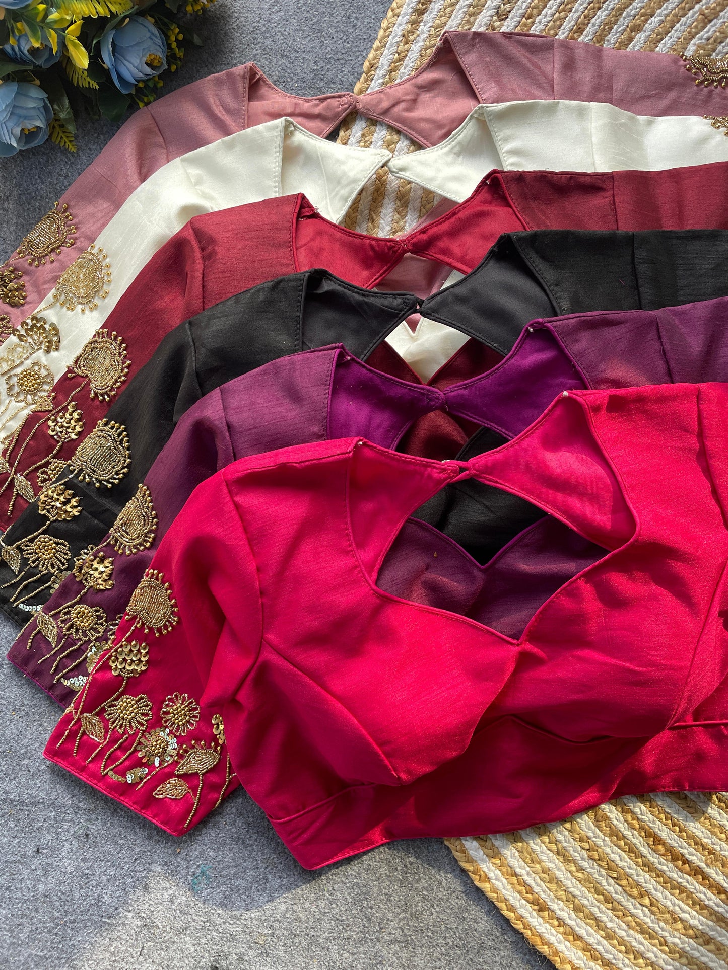 Premium Milan silk ready to wear blouse