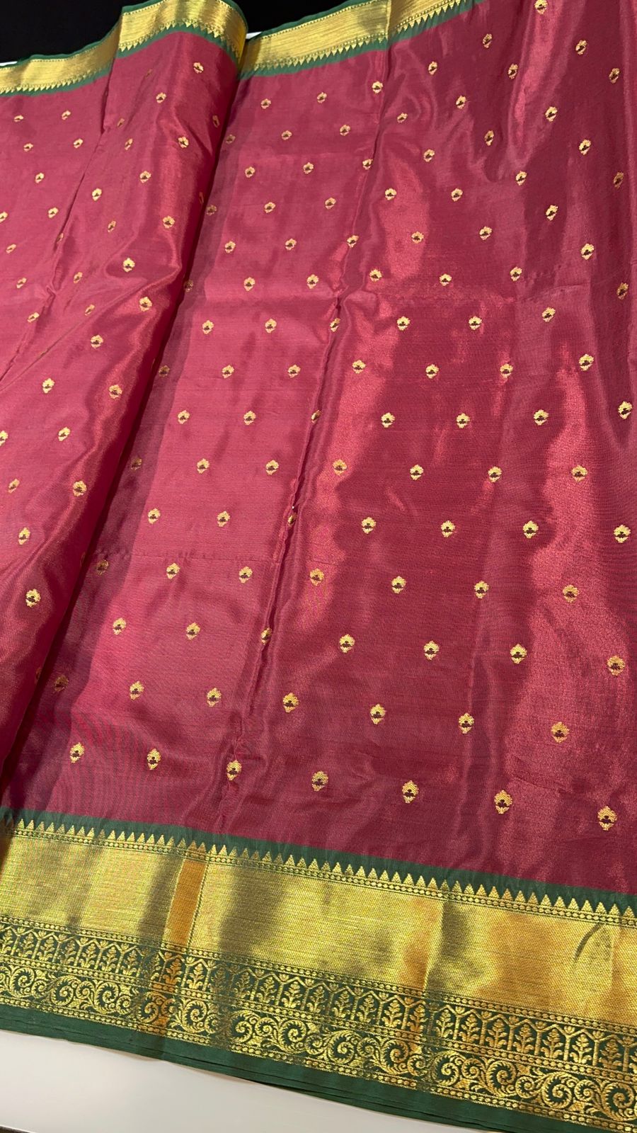 Vintage semi Gadwal traditional pattu sarees