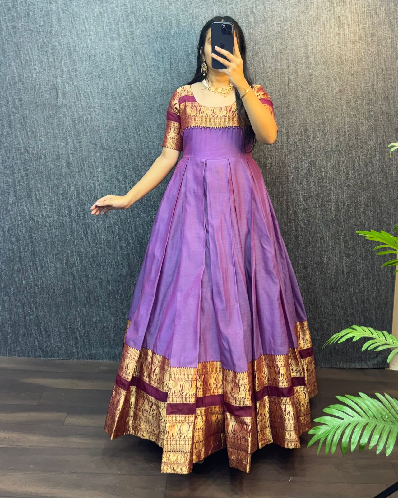 Narayana Silk Butterfly Desginer Classic Gowns