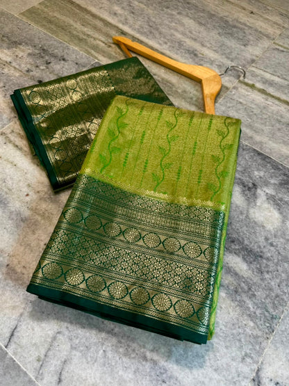 Banarasi trendy rao mango soft silk  sarees