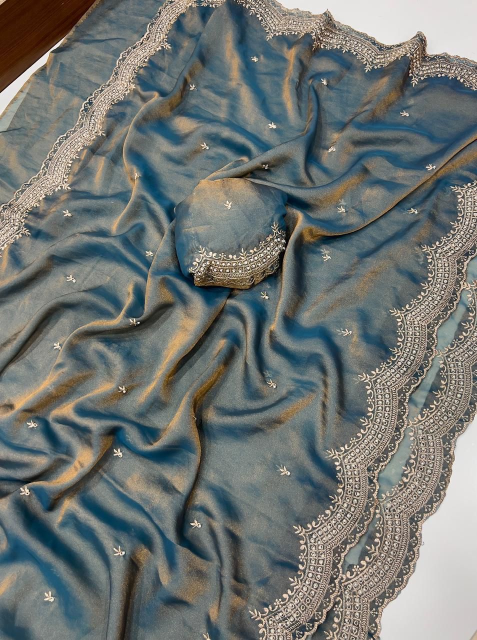 Trendy Multi Embroidery budget Sarees