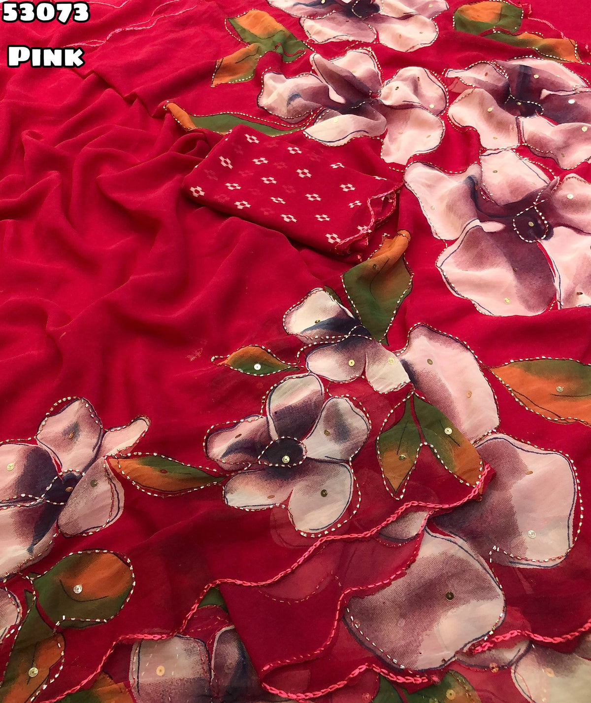 Trending soft weightless chiffon floral sarees