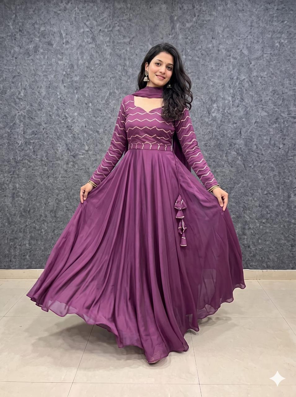 Rangoli silk cafe gowns