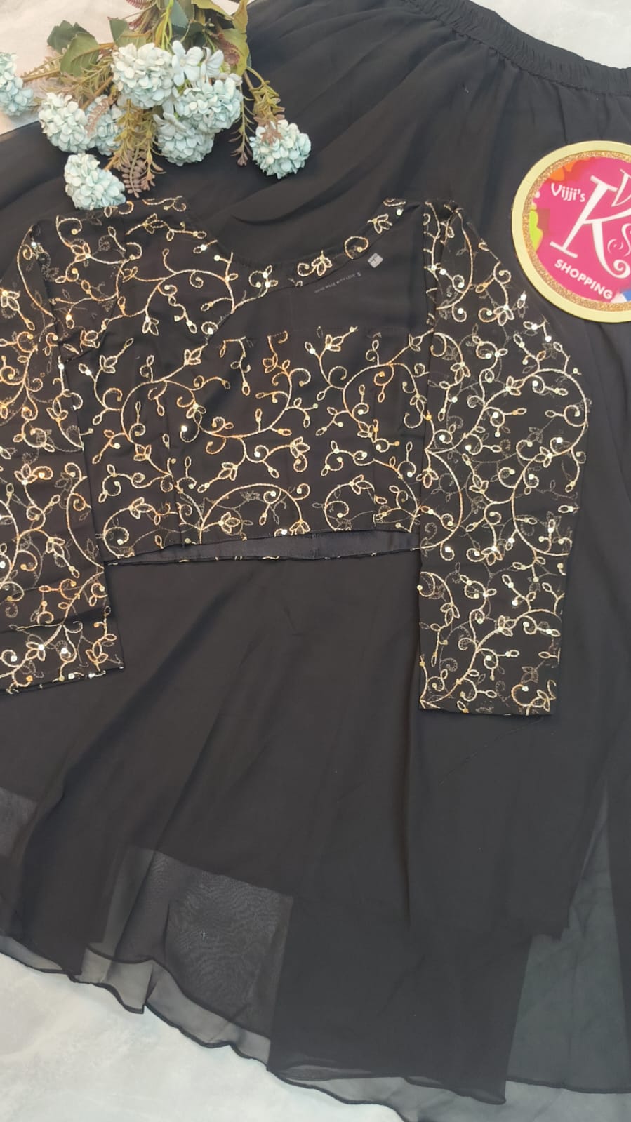 Crop top style (Anarakali ) gown stylish work sets
