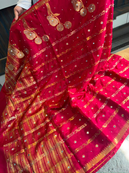Banarasi dybl pure viskos soft silk traditional saree