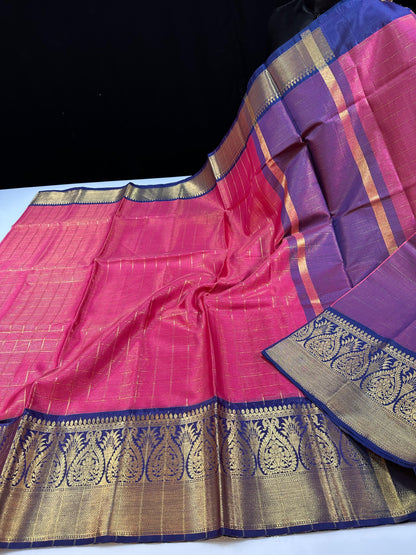 Soft Banarasi semi-silk saree