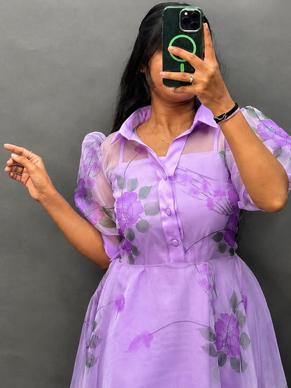 Floral Organza party gowns