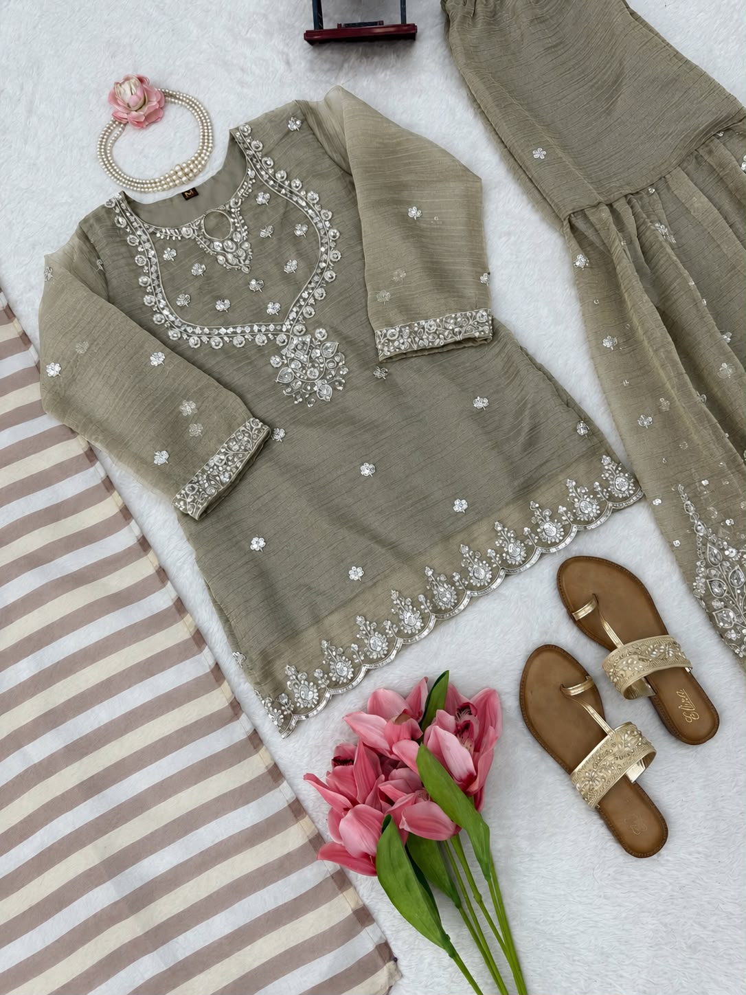 Anarkali model Sharara sets