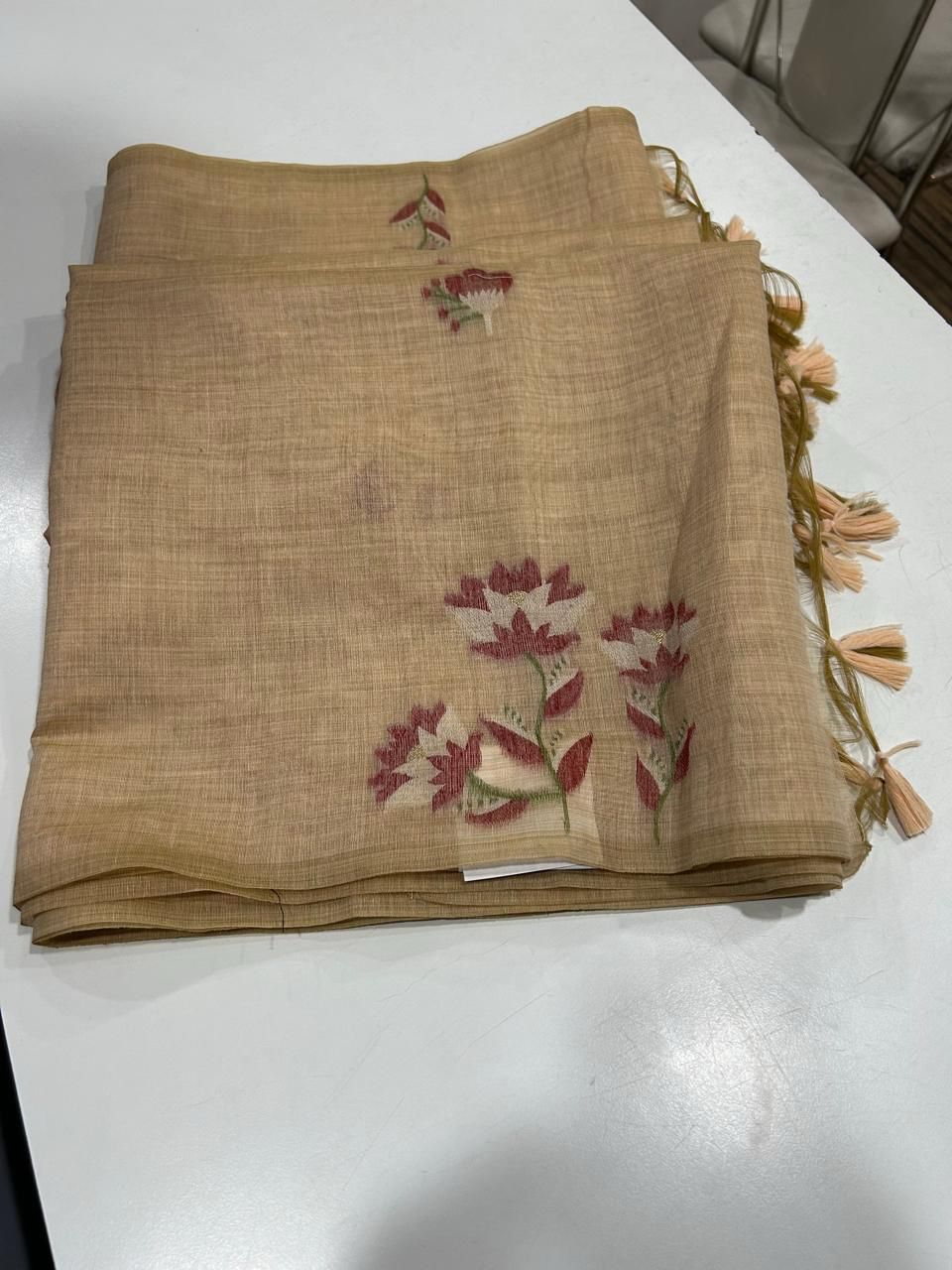 Munga Jamdani  Cotton Classic Resham Budget saree