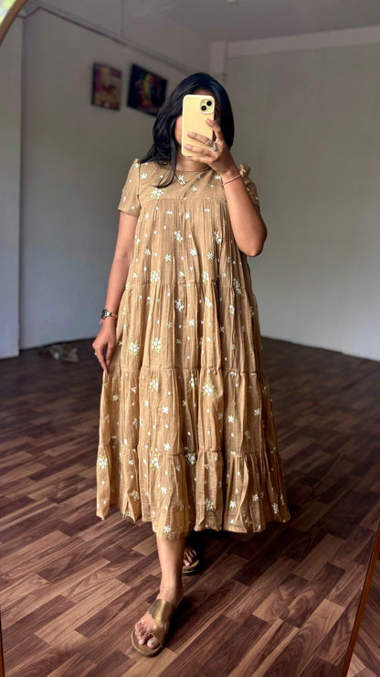 Cafe elegance Mul Chanderi gowns