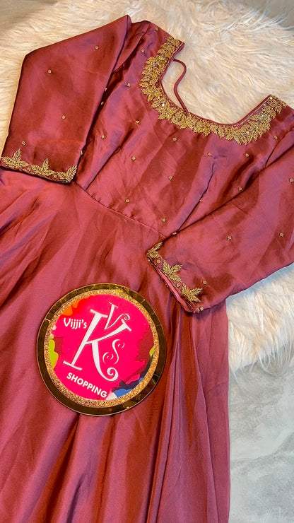 Rangoli silk festival traditional Gowns