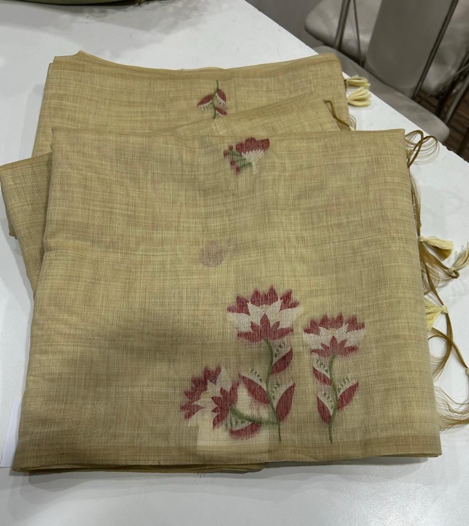 Munga Jamdani  Cotton Classic Resham Budget saree