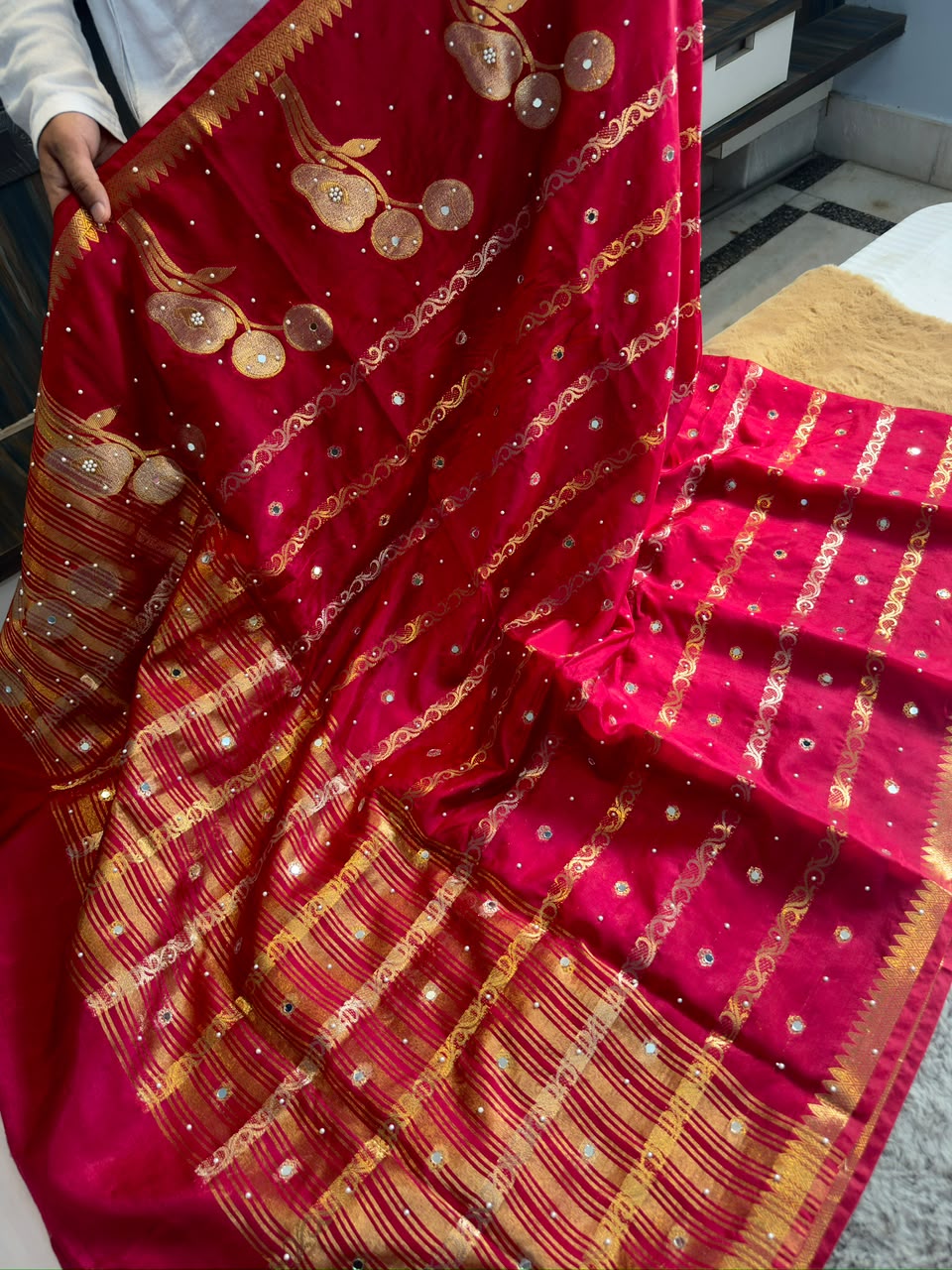Banarasi dybl pure viskos soft silk traditional saree