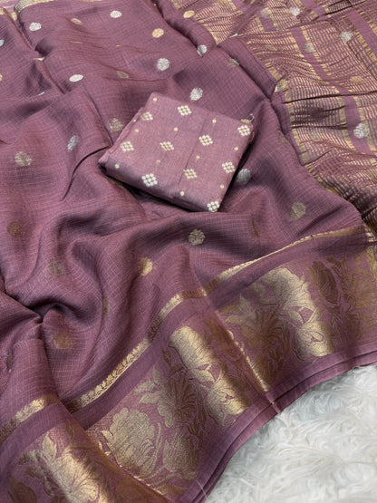 Kota doriya Rose trending traditional saree
