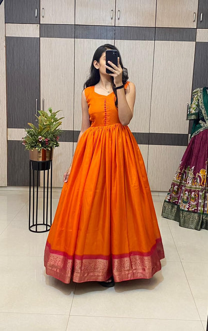 Classic Gowns Haldi Special 2 in one Gown for all festival